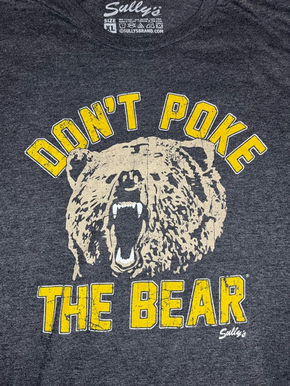 Sully’s Brand Bruins Don’t Poke the Bear T-shirt Size XL